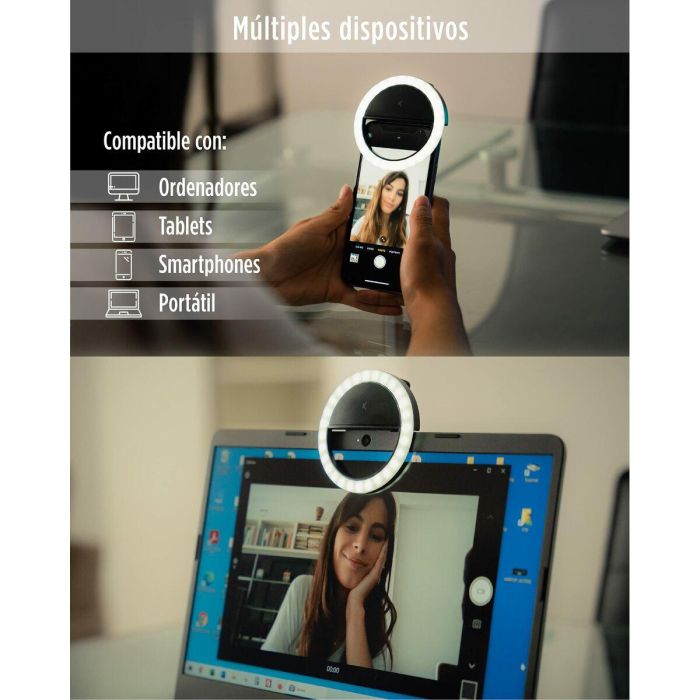 Aro de Luz para Selfie Recargable KSIX TP-8427542116006_BXYOUTBMINI_Vendor 3W 6 Aro de Luz para Selfie Recargable KSIX TP-8427542116006_BXYOUTBMINI_Vendor 3W 6