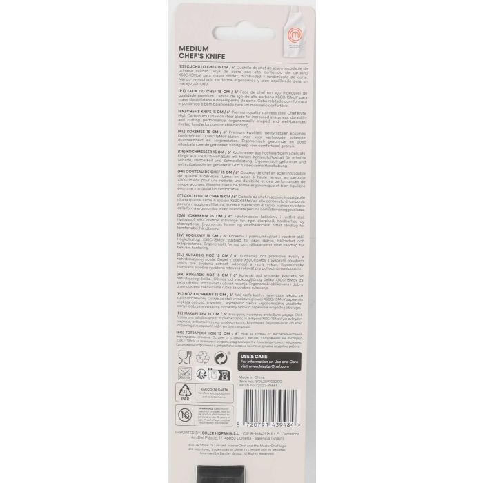 Cuchillo Chef Masterchef 15 cm (18 Unidades) 2 Cuchillo Chef Masterchef 15 cm (18 Unidades) 2