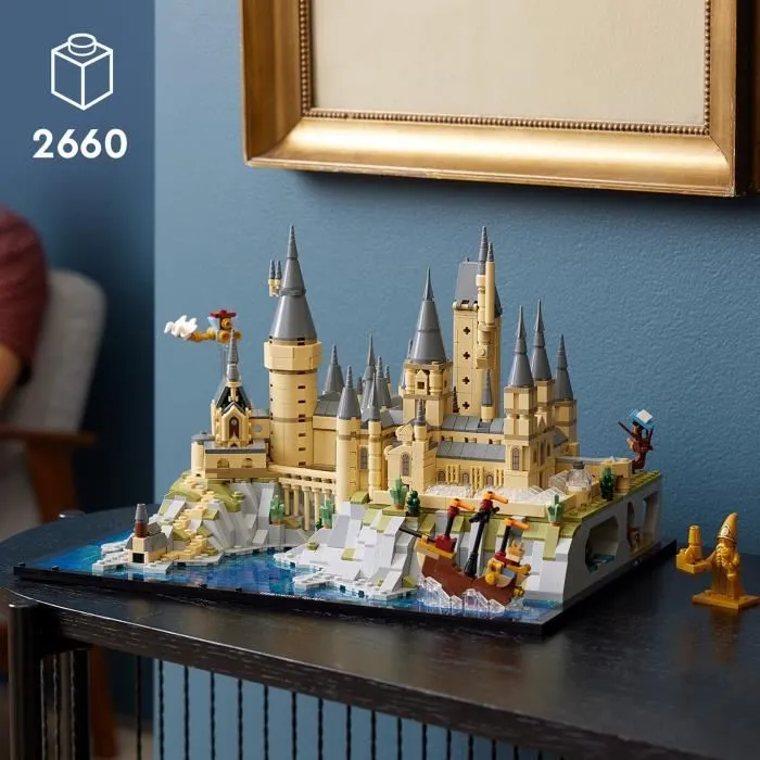 Lego Harry Potter 76419 Castillo y terrenos de Hogwarts, Edificio Modelo para Adultos, Lugares Icónicos 1