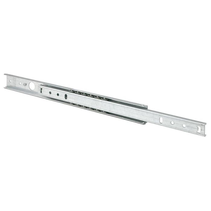OMGE Meta 27 H27 Guía de Bolas Extracción Parcial 438mm, Montaje Lateral Cajones 15kg, Deslizamiento Silencioso