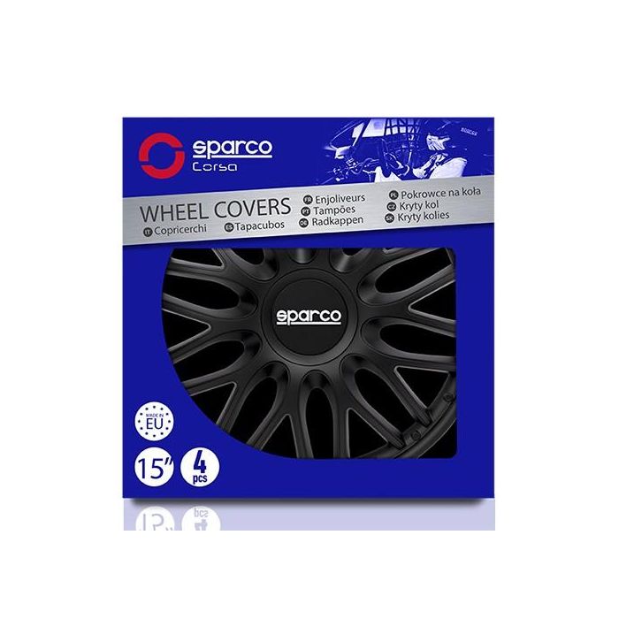 Tapacubos Roma Negro 15" SPC1596BK 4 Tapacubos Roma Negro 15" SPC1596BK 4