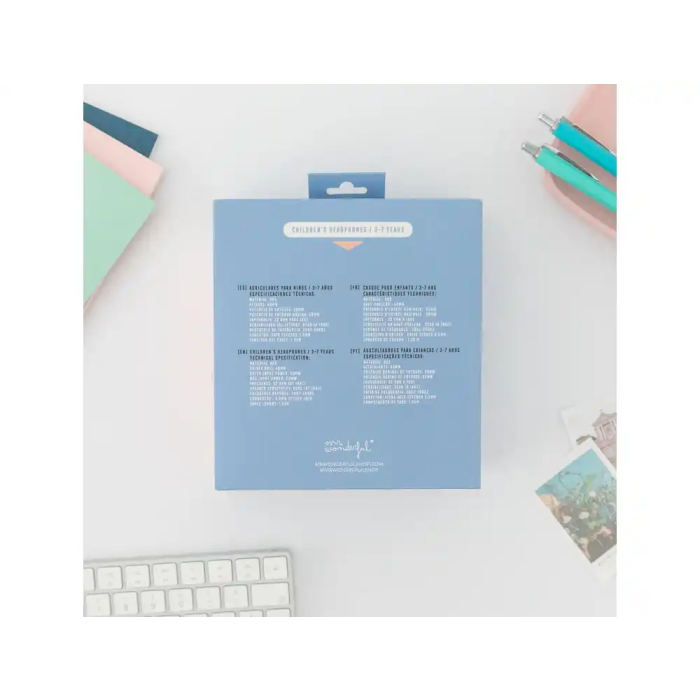 Mr Wonderful Auriculares Niños Friday Feeling Seguridad 85 DB Conector Jack 3.5mm Estéreo Compatible Móviles Tablets Consolas 9