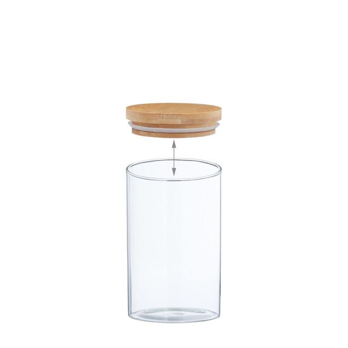 Bote Alexandra House Living 82455 Transparente Bambú Cristal 700 ml 2