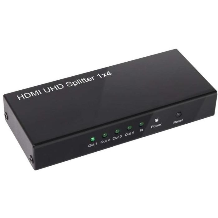 Club3D CSV-1380 HDMI Splitter 1x4 4K 60Hz UHD HDMI 2.0a para Televisor/Monitor, Negro, Metálico 3 Club3D CSV-1380 HDMI Splitter 1x4 4K 60Hz UHD HDMI 2.0a para Televisor/Monitor, Negro, Metálico 3
