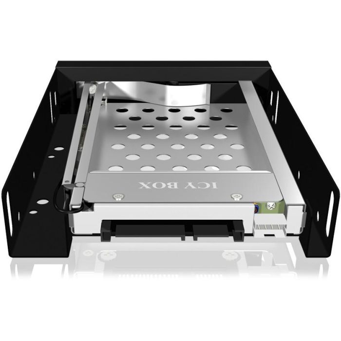 Wechselrahmen. 1xSATA 2.5" zu 1xSATA Host. trägerlos. für 3.5" Schacht ICY BOX 1