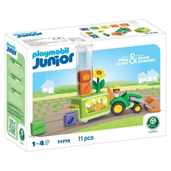 Playmobil Tractor Con Sembradora 71773 Playmobil Junior para Niños +12 Meses
