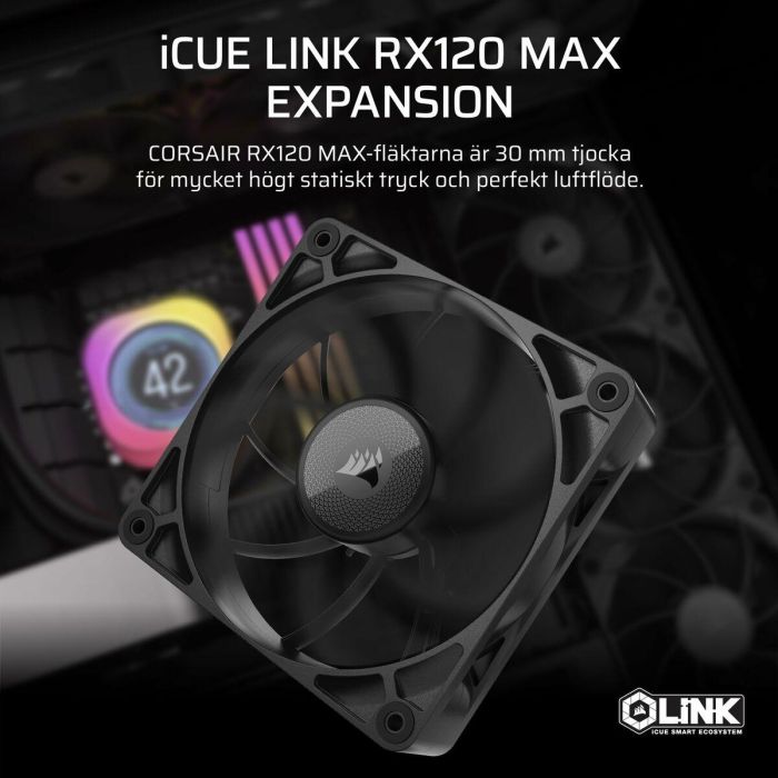 Ventilador de Caja Corsair iCUE LINK RX120 MAX 12