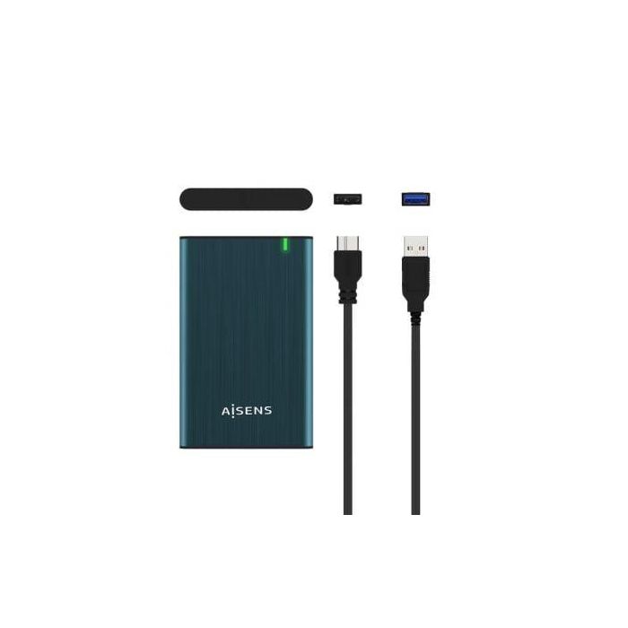 Aisens ASE-2525PB Caja Externa para Disco Duro 2.5" USB 3.0 SATA, sin Tornillos, Aluminio, UASP, Compatible SSD, Azul 4 Aisens ASE-2525PB Caja Externa para Disco Duro 2.5" USB 3.0 SATA, sin Tornillos, Aluminio, UASP, Compatible SSD, Azul 4