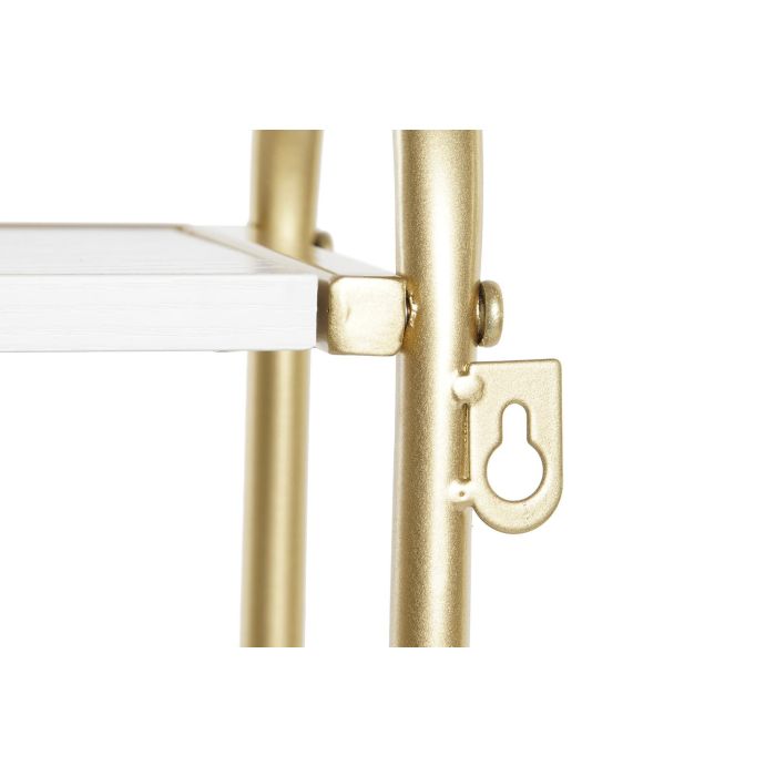 DKD Home Decor Perchero de Pared Estilo Glam Desmontable Dorado y Blanco de Metal y MDF 15x43x50 cm 4 DKD Home Decor Perchero de Pared Estilo Glam Desmontable Dorado y Blanco de Metal y MDF 15x43x50 cm 4