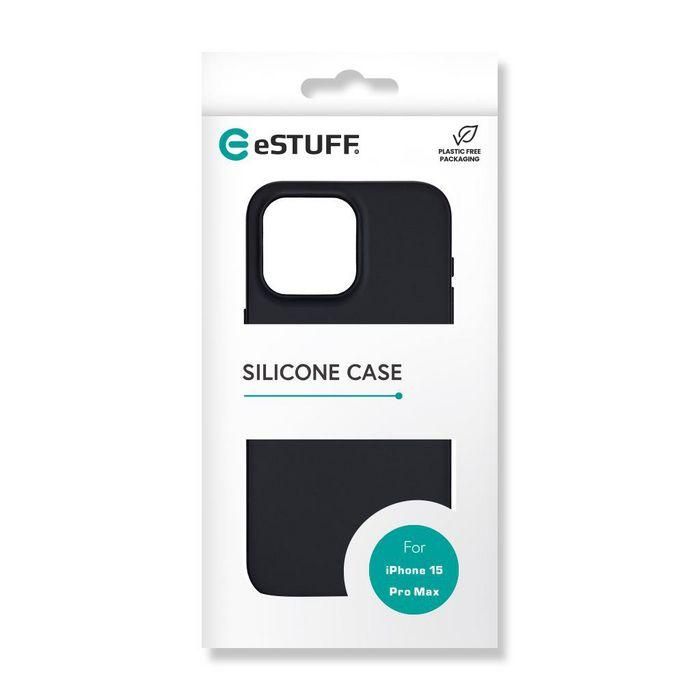 eSTUFF iPhone 15 Pro Max INFINITE RIGA Silicone Cover - Black - 93% recycled material 7 eSTUFF iPhone 15 Pro Max INFINITE RIGA Silicone Cover - Black - 93% recycled material 7