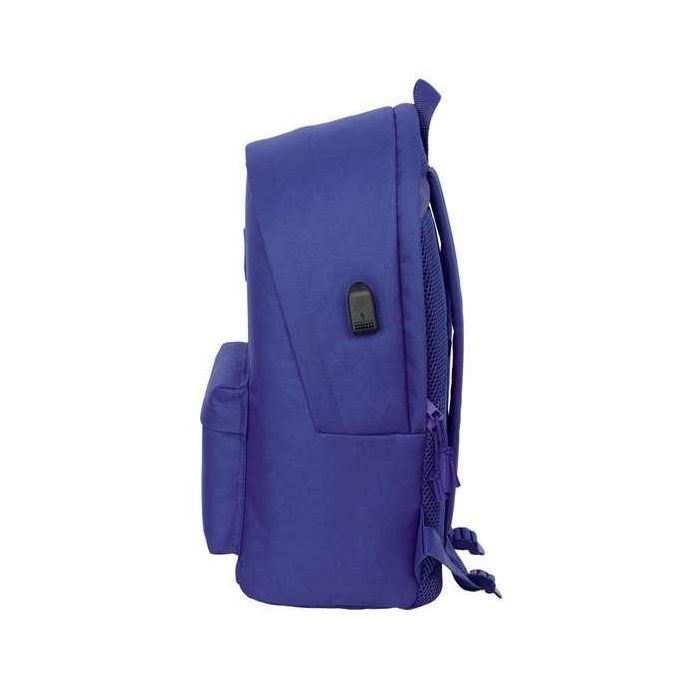 Safta Mochila Doble Portatil 15,6" + USB Teen Dark Blue 31x44x18 cm 2