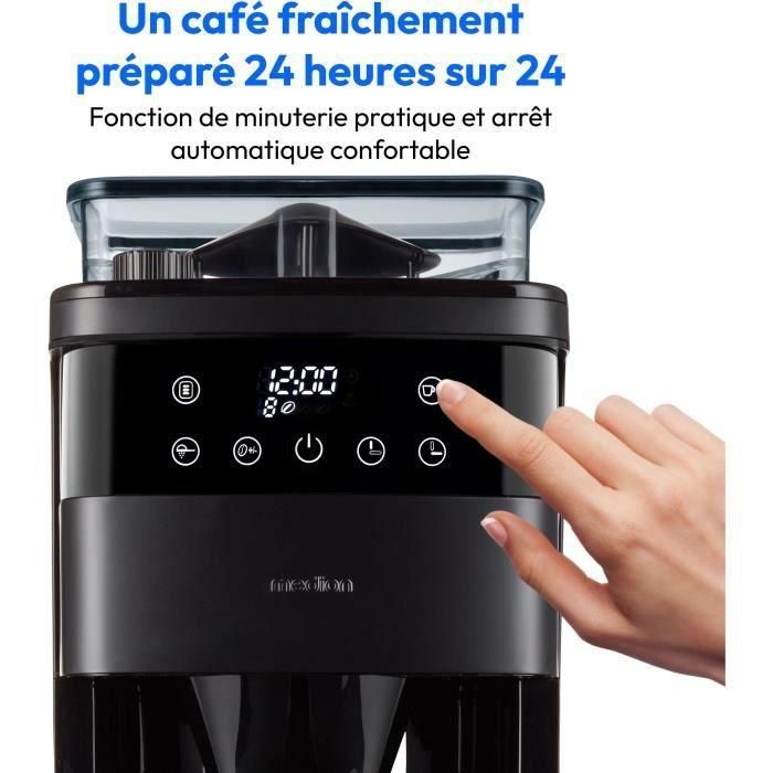 Medion MED4061275225976 Cafetera Digital con Molinillo y Filtro Aislado 1000W 1.0L Negra 1 Medion MED4061275225976 Cafetera Digital con Molinillo y Filtro Aislado 1000W 1.0L Negra 1