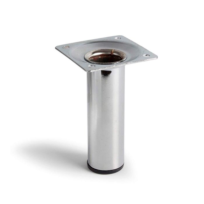 Rei Pata cilíndrica de acero cromo brillo mod.401g Ø3x10cm 2-401g.100.21 rei para muebles bajos estilo moderno