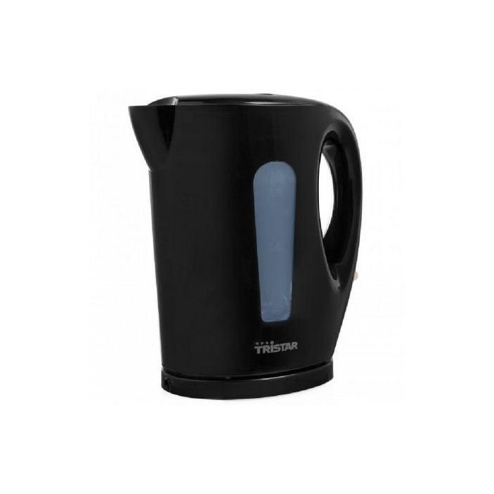 Tristar WK-3384 Hervidor de Agua 2200W, Capacidad 1.7L, Plástico Negro, Apagado Automático, Protección Ebullición Seco, Filtro Cal 1