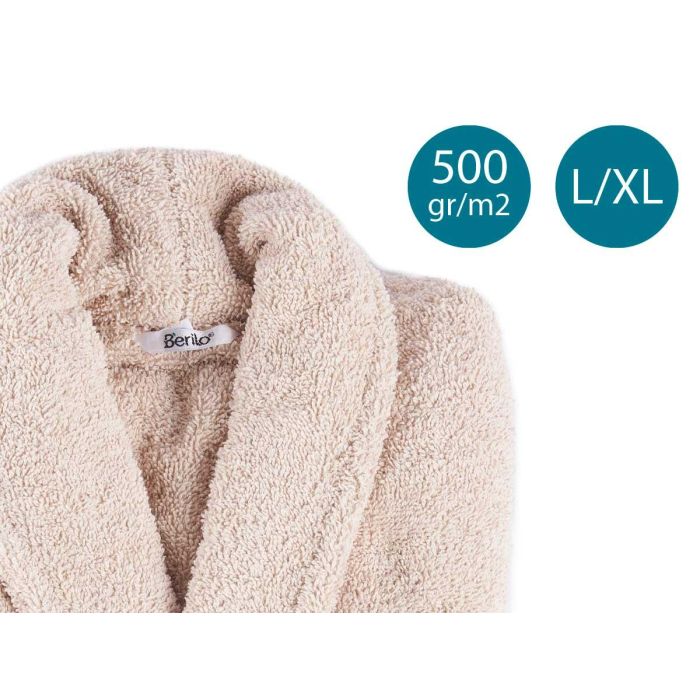 Albornoz Beige 500Gr L Xl Berilo 10X37CM (6 Unidades) 3 Albornoz Beige 500Gr L Xl Berilo 10X37CM (6 Unidades) 3