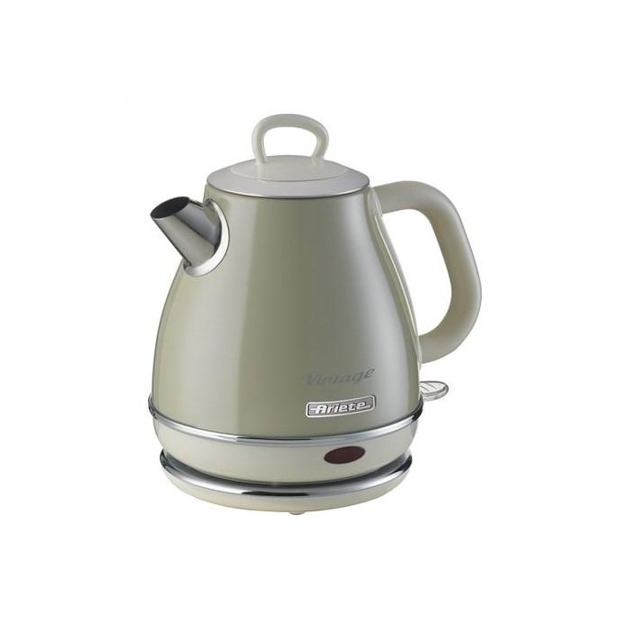 Ariete 2868/03 Hervidor Vintage Beige 1 Litro con Filtro de Metal y Auto Apagado