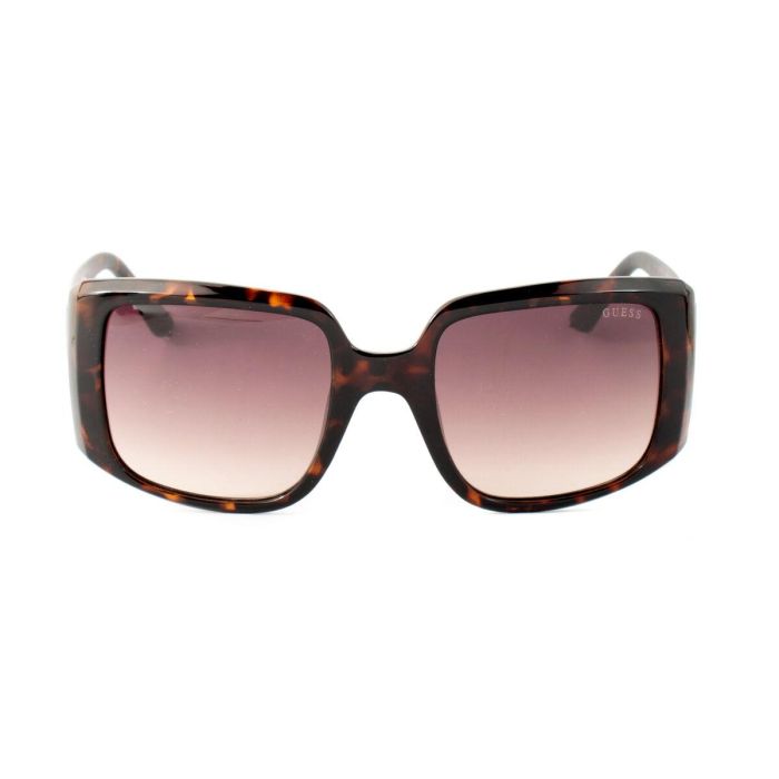 Guess GU00097 52F Gafas de Sol para Mujer, Cuadradas con Montura Havana Oscuro y Cristales Marrón Degradado, Calibre 53 mm 4 Guess GU00097 52F Gafas de Sol para Mujer, Cuadradas con Montura Havana Oscuro y Cristales Marrón Degradado, Calibre 53 mm 4