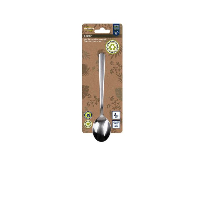 San Ignacio Set 3 cucharillas acero inoxidable reciclado brillo Earth SG-7778 1 San Ignacio Set 3 cucharillas acero inoxidable reciclado brillo Earth SG-7778 1
