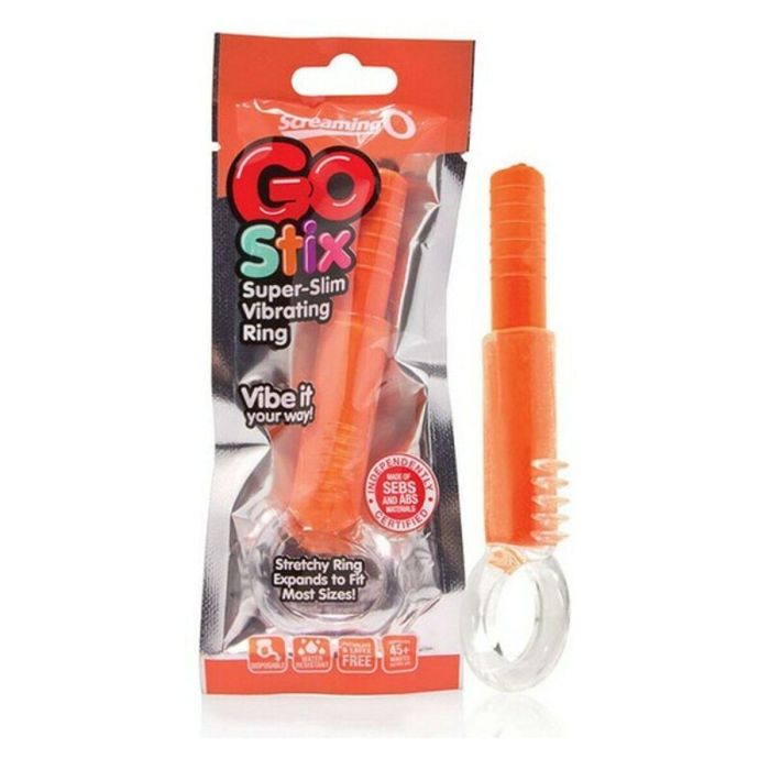 Anillo Vibrador para el Pene The Screaming O Go Stix Super Slim Naranja 1