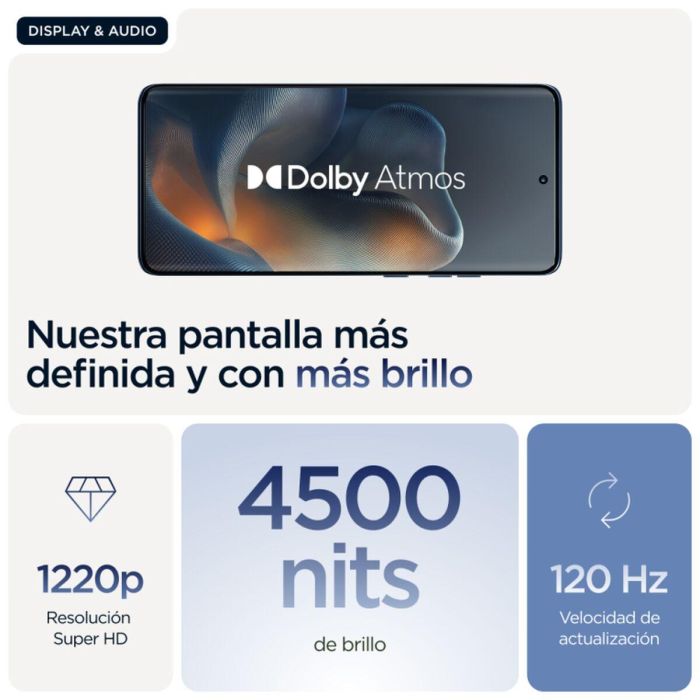 Motorola Edge 60 12GB RAM 512GB Almacenamiento Gibraltar Sea 3