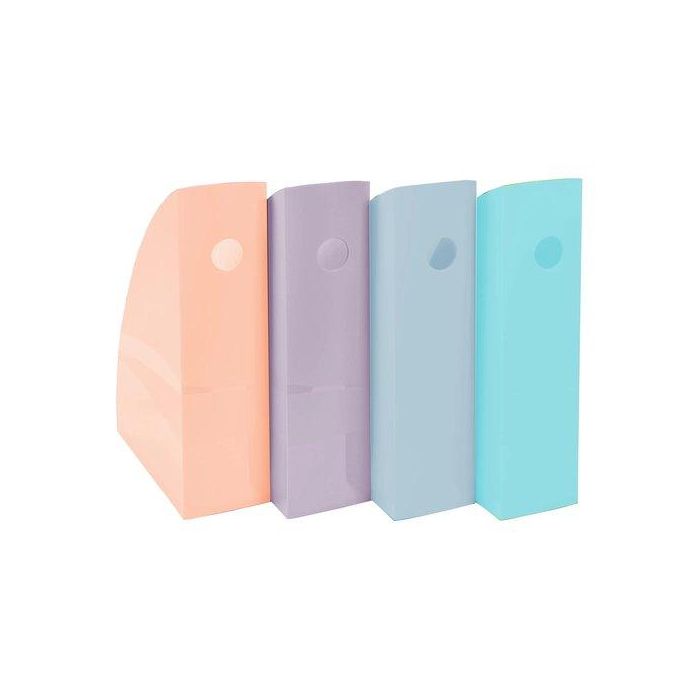 Revistero Plastico Exacompta Mag-Cube Aquarel Set De 4