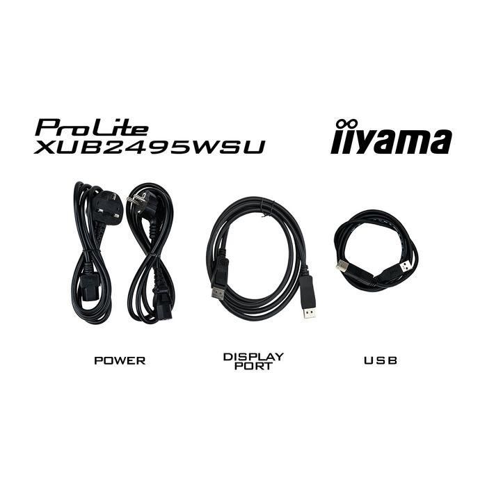 iiyama Prolite XUB2495WSU-B7 24.1" WUXGA 1920x1200 IPS 4ms 75Hz Monitor 19