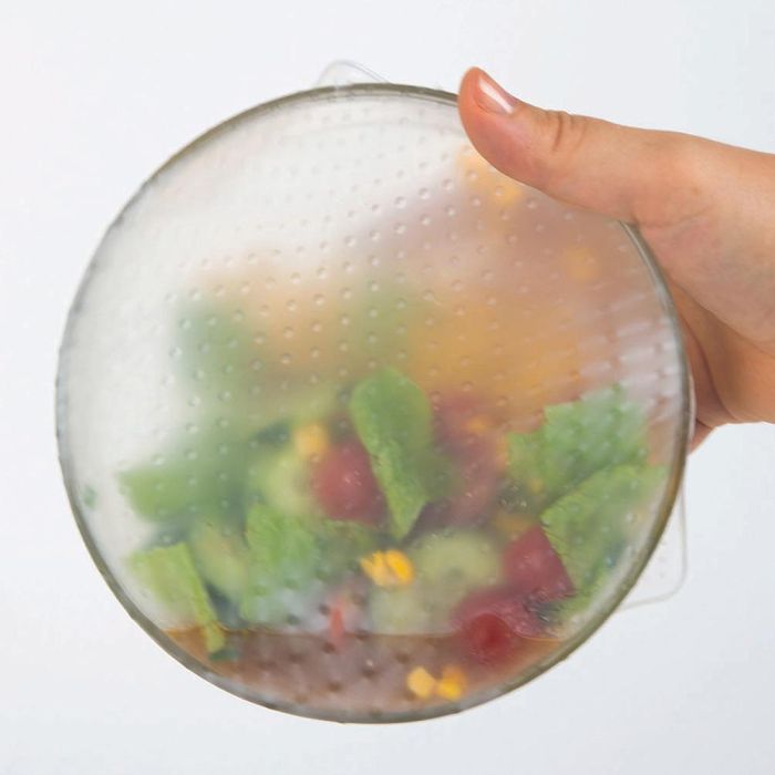 Cook Concept Juego de 3 Tapas de Silicona Estirables para Recipientes, Reutilizables, 3 Tamaños (22, 26, 30 cm) 6