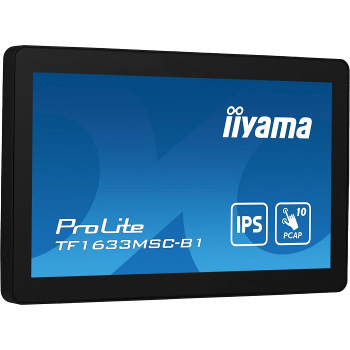 iiyama TF1633MSC-B1 Monitor Táctil 15.6" Full HD (1920x1080) IPS 5ms HDMI DisplayPort USB Negro 9