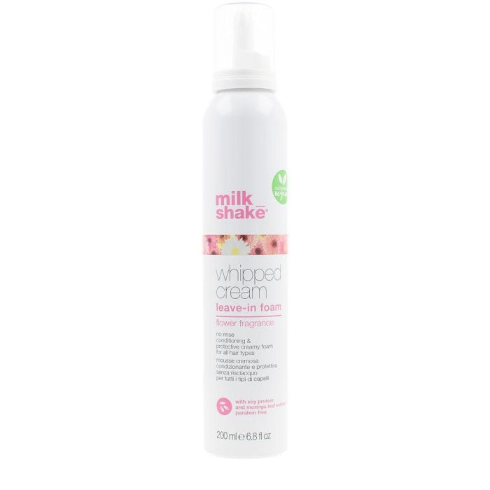 Milk Shake WHIPPED CREAM leave-in foam flower fragrance 200 ml - Protector y acondicionador vegano con aroma floral Milk Shake WHIPPED CREAM leave-in foam flower fragrance 200 ml - Protector y acondicionador vegano con aroma floral