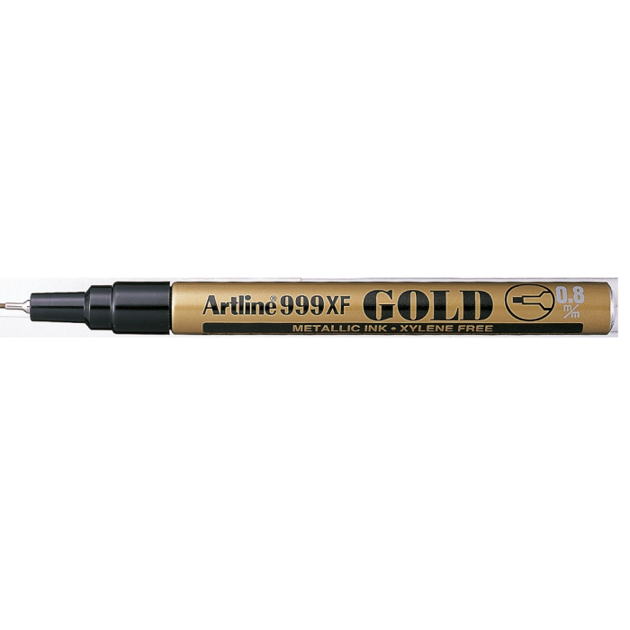 Artline EK-999 Rotulador Permanente Tinta Metálica Oro Punta Redonda 0.8 mm 1 Artline EK-999 Rotulador Permanente Tinta Metálica Oro Punta Redonda 0.8 mm 1