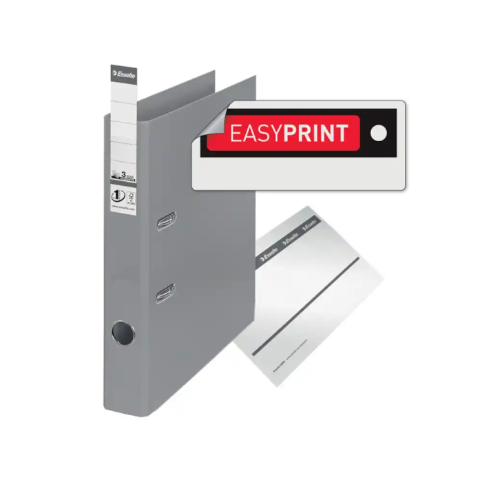 Esselte Archivador de Palanca N.1 Cartón Forrado DIN A4 Lomo 50 mm Color Negro 6