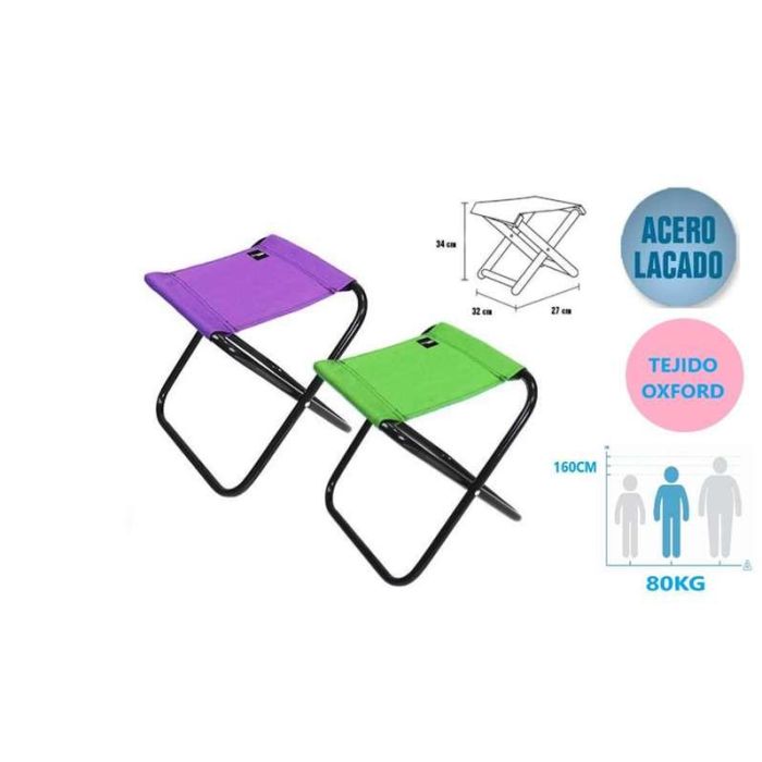 Taburete acero polyester 32x27x34cm - modelos surtidos 1 Taburete acero polyester 32x27x34cm - modelos surtidos 1