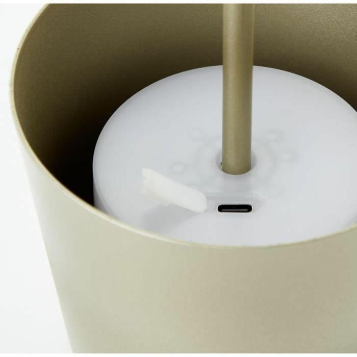 Brilliant KAAMI Lámpara de Mesa Exterior Recargable LED 2W 310lm 3000K DIM USB 3-Step DIM IP54 - Oro Mate 4