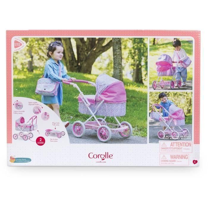 Accesorios para muñecos bebés - COROLLE - Cochecito de bebé con flores - para muñecos bebés de 36 a 52 cm - a partir de 3 años 1 Accesorios para muñecos bebés - COROLLE - Cochecito de bebé con flores - para muñecos bebés de 36 a 52 cm - a partir de 3 años 1