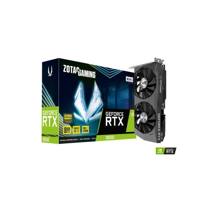 Vga Zotac Rtx 3050 Eco,Nv,Rtx3050,Gddr6,8Gb,128Bit,Hdmi+3Dp,2 Ventiladores (ZT-A30500K-10M) Vga Zotac Rtx 3050 Eco,Nv,Rtx3050,Gddr6,8Gb,128Bit,Hdmi+3Dp,2 Ventiladores (ZT-A30500K-10M)