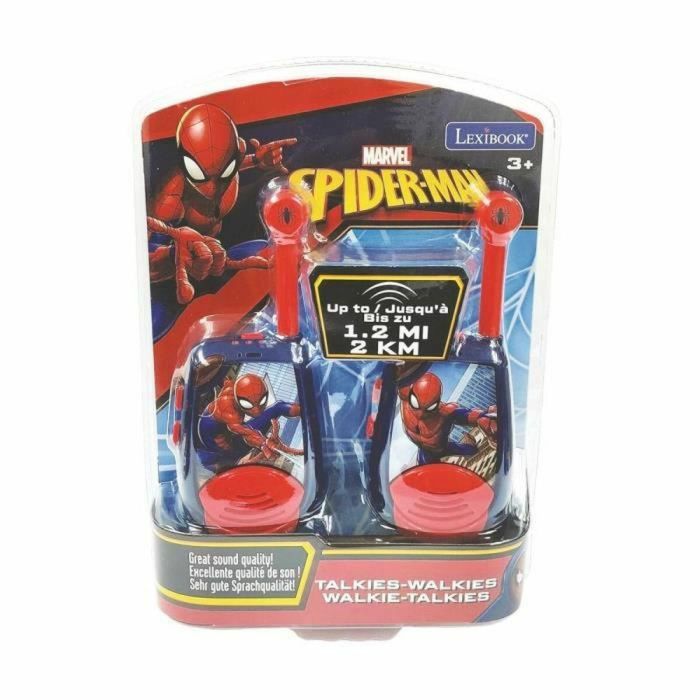 Lexibook SPIDER-MAN Walkie-Talkies 2 km con Código Morse Luminoso 1