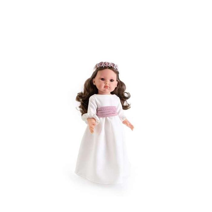 Muñeca comunión bella morena, con diadema y pendientes 45 cm 5 Muñeca comunión bella morena, con diadema y pendientes 45 cm 5