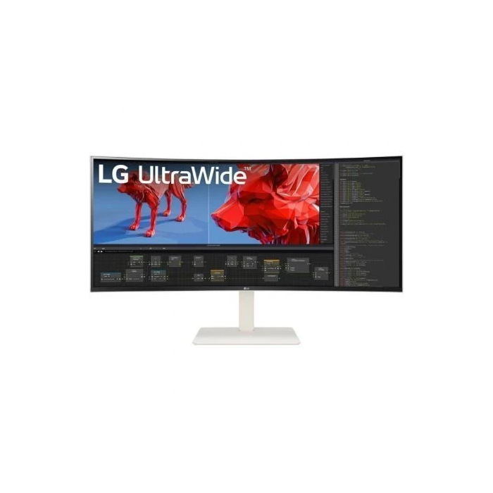 LG 38BR85QC-W Monitor 38" UltraWide Quad HD+ 3840x1600 Nano IPS 1ms 144Hz con USB-C y KVM Blanco
