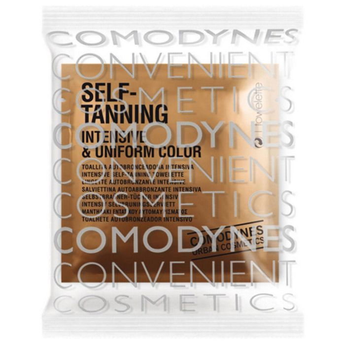 Comodynes Toallita Autobronceadora Self-Tanning Intensive & Fast Bronzing, Bronceado Natural Facial y Corporal para Todo Tipo de Pieles, 8 unidades