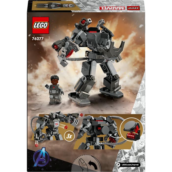 LEGO 76277 Máquina de Guerra Marvel Armadura Robótica, Robot de Construcción de Superhéroes Articulado con Minifigura y 3 Cañones 8 LEGO 76277 Máquina de Guerra Marvel Armadura Robótica, Robot de Construcción de Superhéroes Articulado con Minifigura y 3 Cañones 8