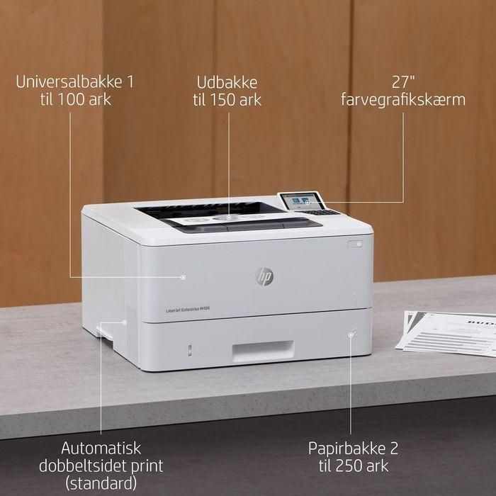 HP 3PZ15A Impresora Láser Monocromo Enterprise M406DN Dúplex Automático 40 ppm Ethernet Seguridad HP Wolf Pro Blanca 51 HP 3PZ15A Impresora Láser Monocromo Enterprise M406DN Dúplex Automático 40 ppm Ethernet Seguridad HP Wolf Pro Blanca 51
