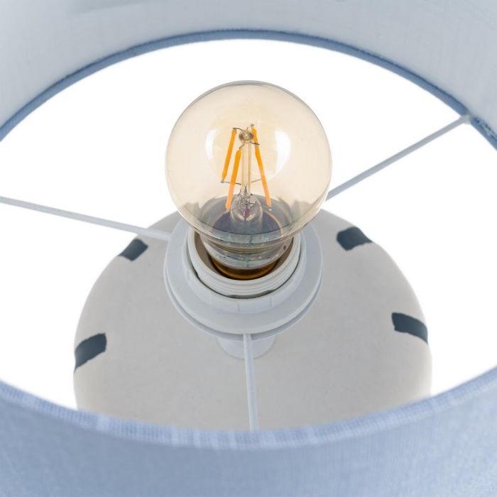 Lámpara Mesa Cerámica Iluminación 25 X 25 X 48 cm