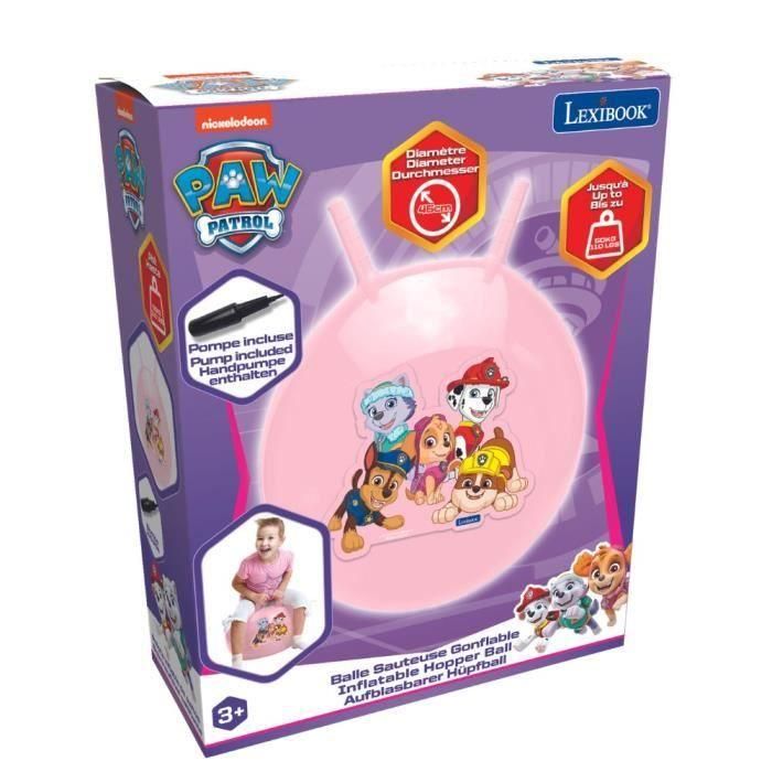 PAW Patrol - Pelota hinchable para saltar - Rosa - 45cm - Lexibook 5 PAW Patrol - Pelota hinchable para saltar - Rosa - 45cm - Lexibook 5