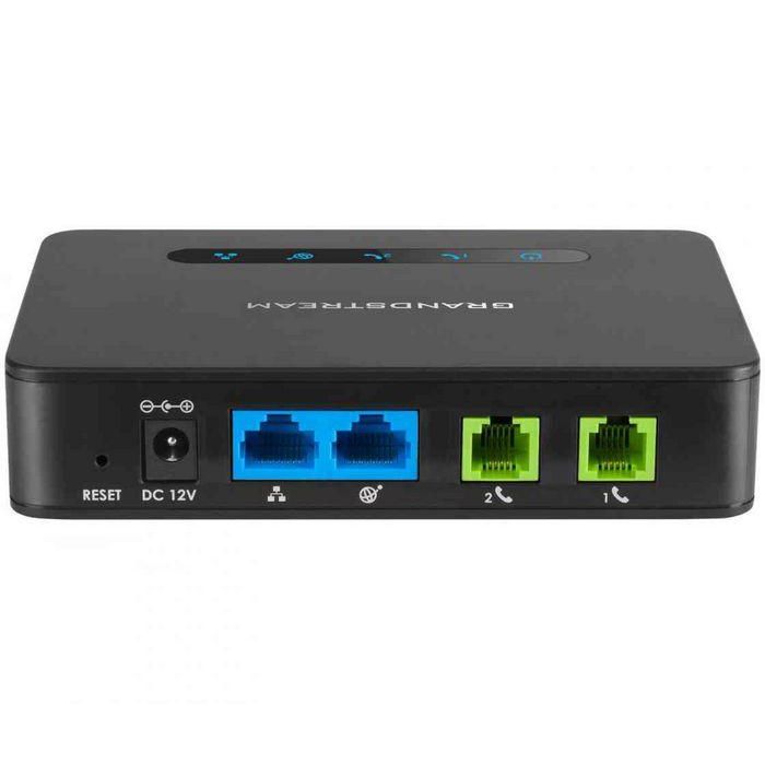 Grandstream HT812 Adaptador Telefónico Analógico de 2 Puertos con Router Gigabit NAT 2