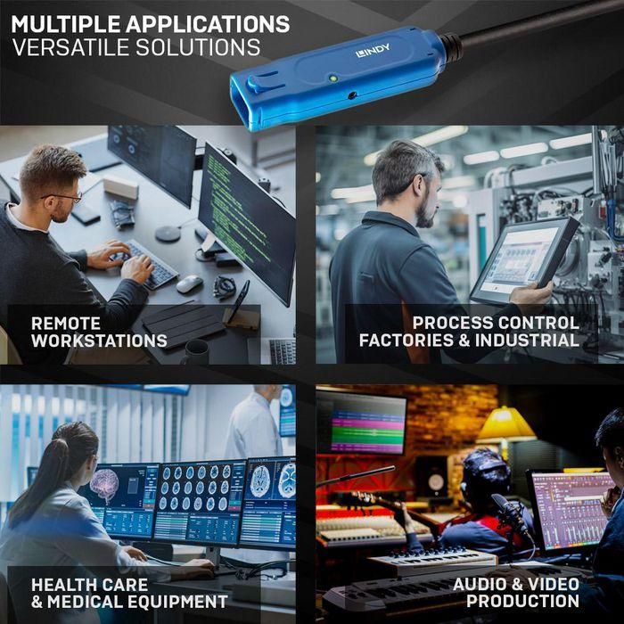 Lindy USB 3.0 Active Extension Pro Cable 10m - 5Gbps con Tecnología Activa para Periféricos a Larga Distancia 2 Lindy USB 3.0 Active Extension Pro Cable 10m - 5Gbps con Tecnología Activa para Periféricos a Larga Distancia 2