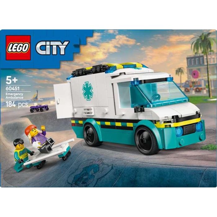 Juego de construccion ambulancia de emergencias lego city 1 Juego de construccion ambulancia de emergencias lego city 1