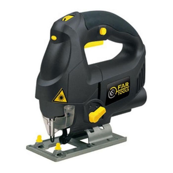 Fartools JS710Q Sierra de vaivén eléctrica 800 W con variador de velocidad, corte 80 mm, péndulo 4 pos. y base inclinable