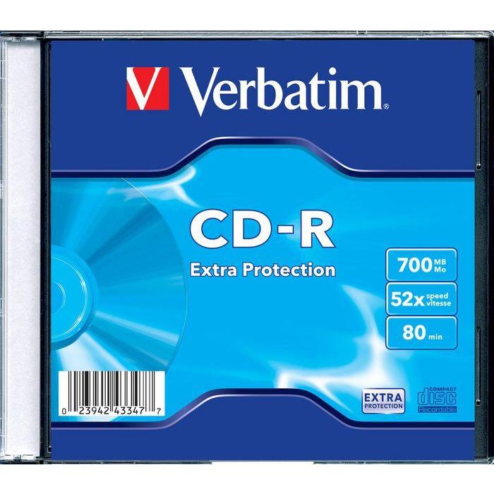 Verbatim CD-R Extra Protection, 700MB, 52x Verbatim CD-R Extra Protection, 700MB, 52x