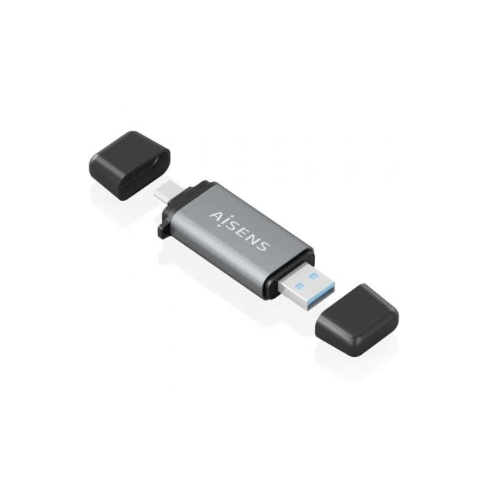 Lector de Tarjetas Aisens ASCR-2AC11-GR Gris 1 Lector de Tarjetas Aisens ASCR-2AC11-GR Gris 1