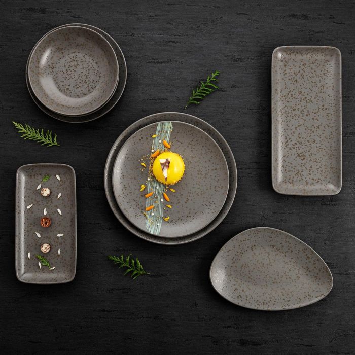 Plato Hondo Porcelana Oxide Ariane 21 cm (6 Unidades)